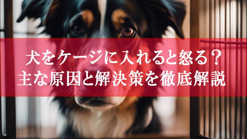 犬をケージに入れると怒る？主な原因と解決策を徹底解説