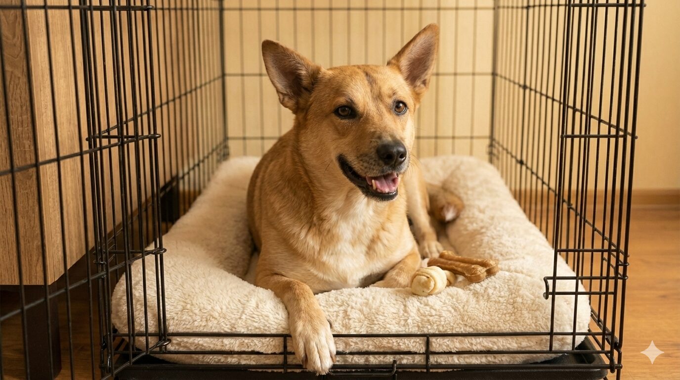 ケージに入れると怒る犬のための環境づくり