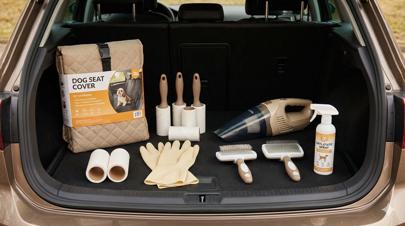 犬の毛対策におすすめの車内グッズ