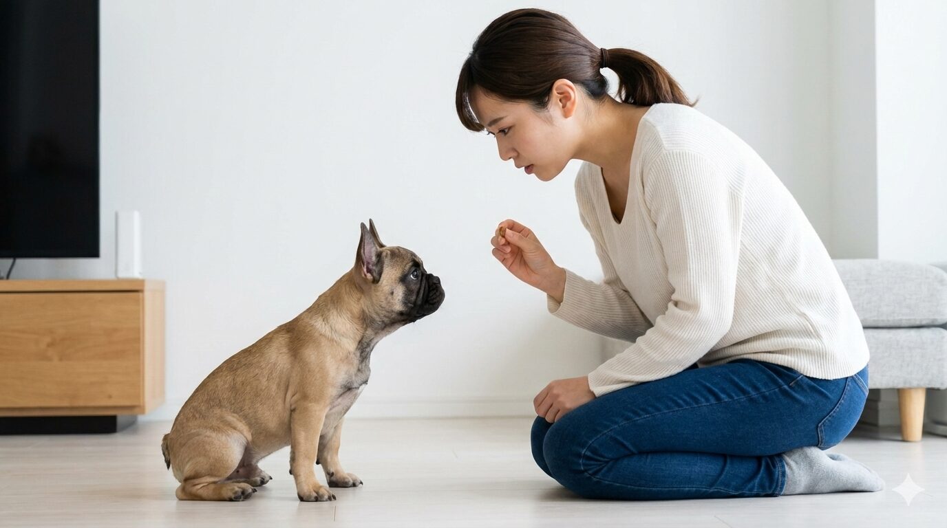 子犬へのお手の教え方・4つのステップ