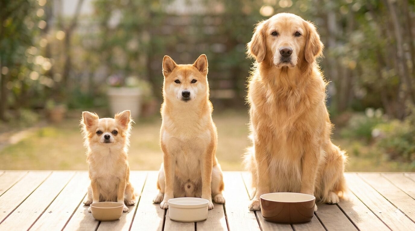 ドッグフードは月いくら？サイズ別の目安