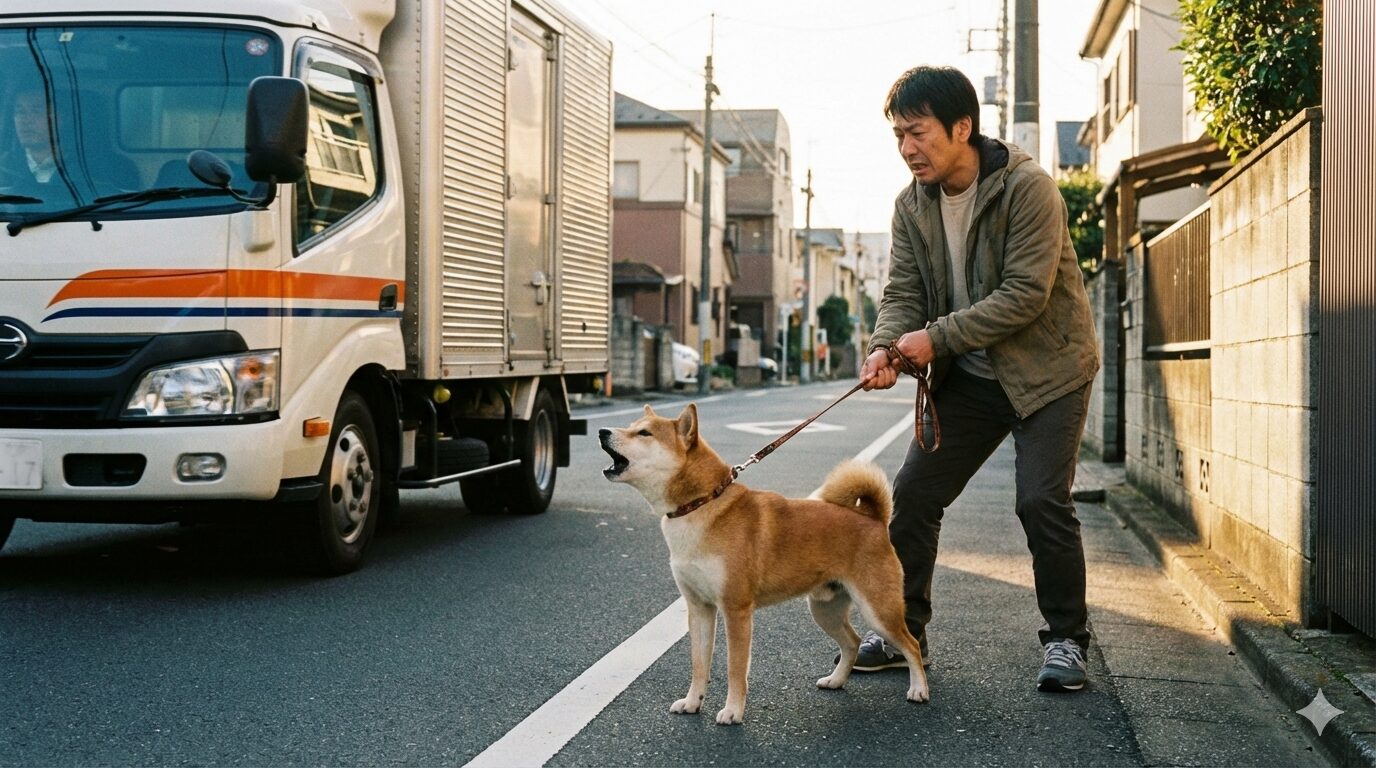 散歩中に犬が車に吠える原因とは？