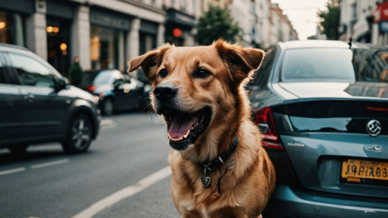 散歩中、車に吠える犬の原因と理由