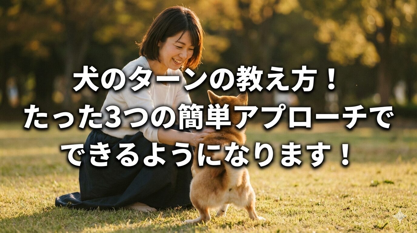 犬のターンの教え方！たった3つの簡単アプローチでできるようになります！