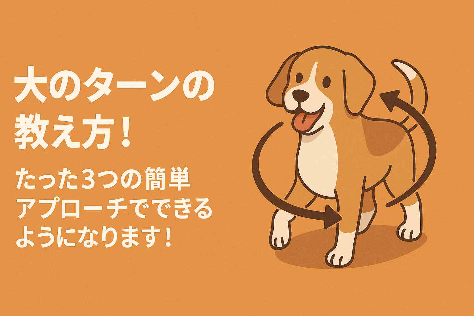 犬のターンの教え方！たった3つの簡単アプローチでできるようになります！