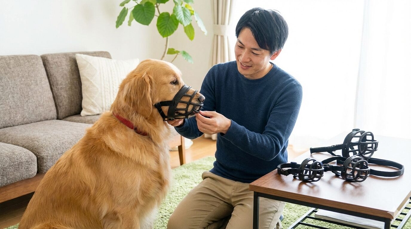 犬の無駄吠えに口輪を使う際の注意点