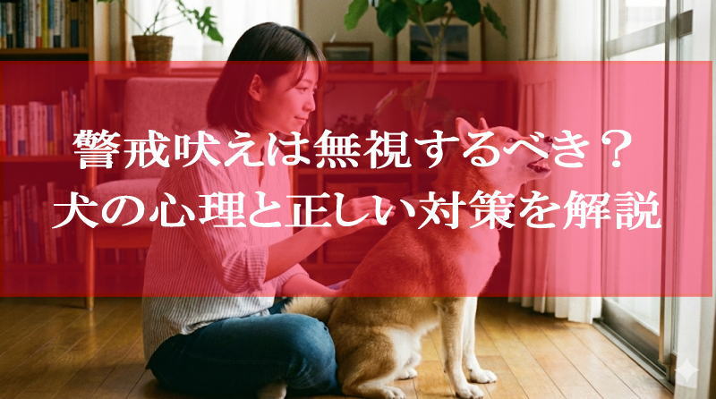 警戒吠えは無視するべき？犬の心理と正しい対策を解説