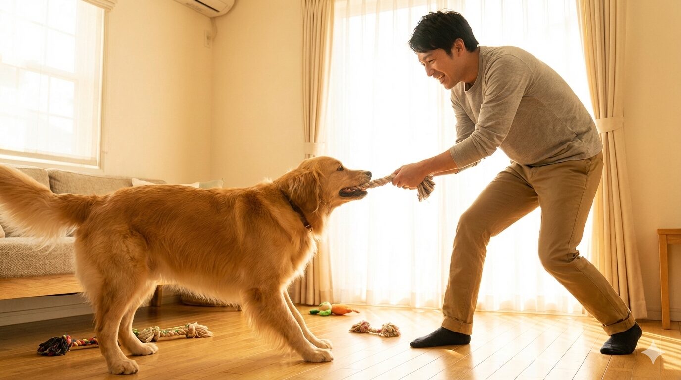 散歩嫌いな犬が行かなくていい場合の室内運動