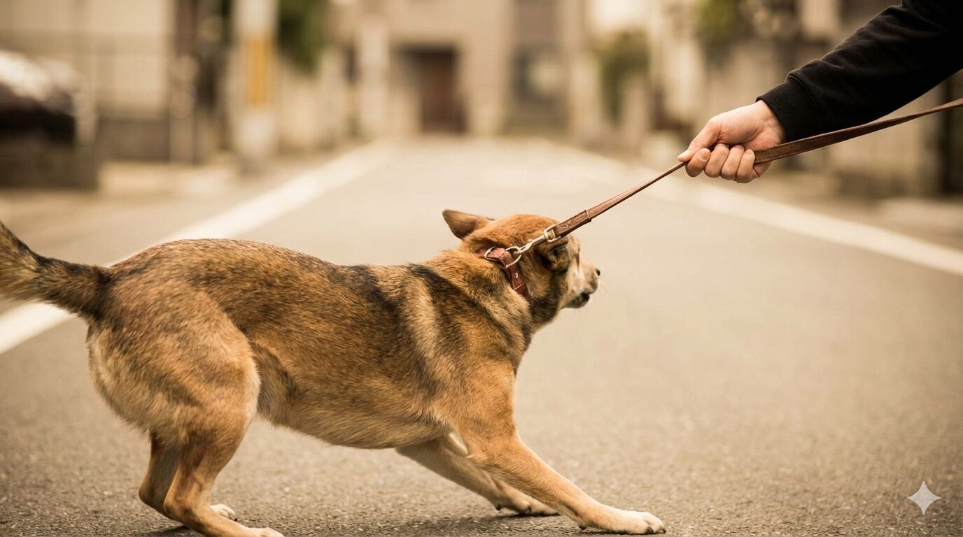散歩で歩かない犬へのNG対応