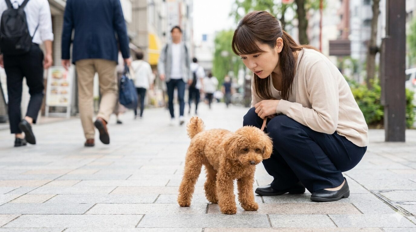 犬が散歩中に下ばかり見るのは問題？