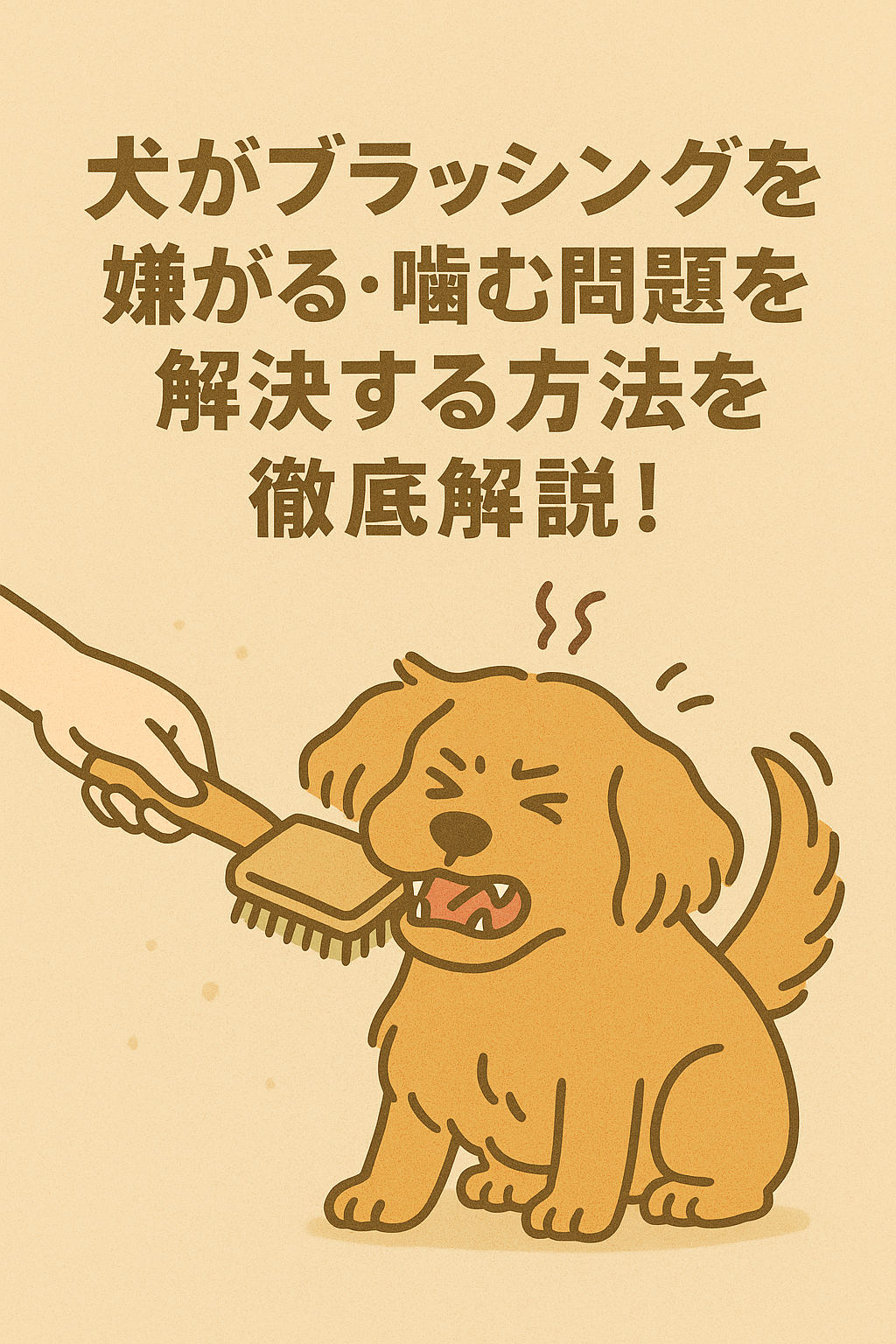 犬がブラッシングを嫌がる・噛む問題を解決する方法を徹底解説！