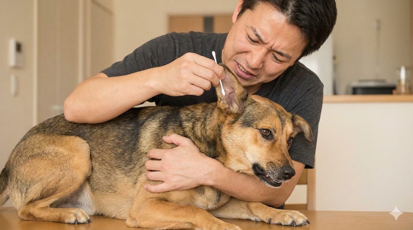 犬が耳掃除でかみつく時のNG対応