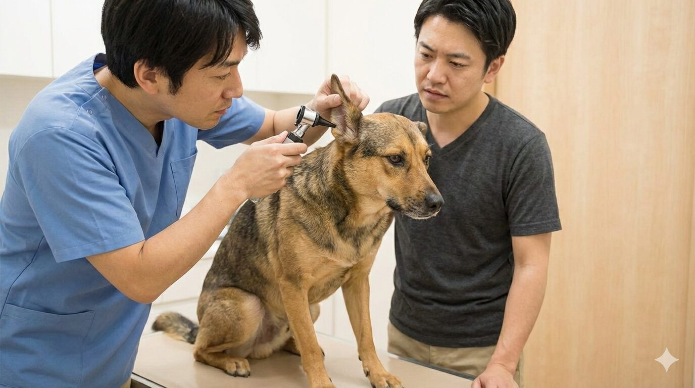 耳掃除でかみつく犬は病院に任せるべき？