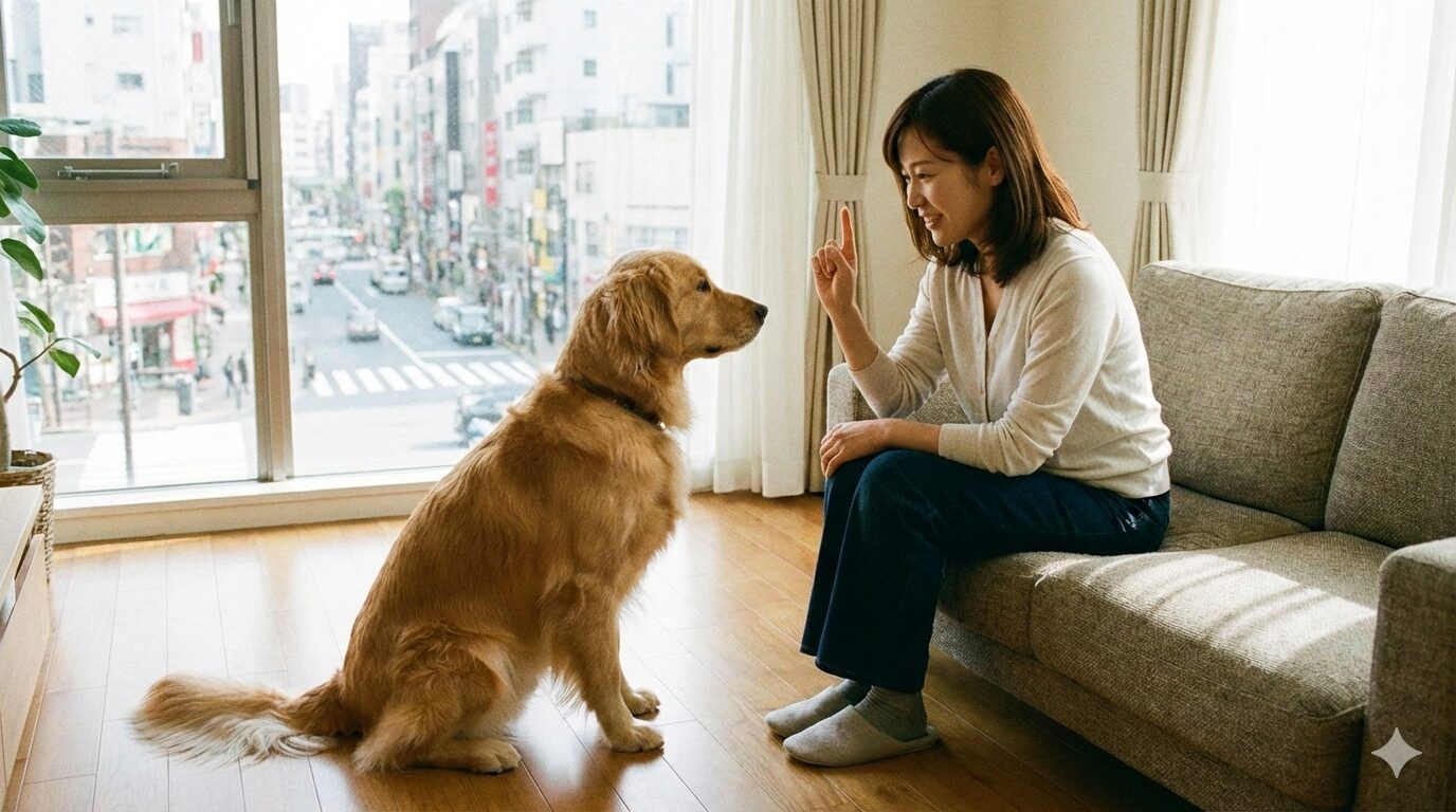 犬にハンドサインでコマンドを教えるメリット