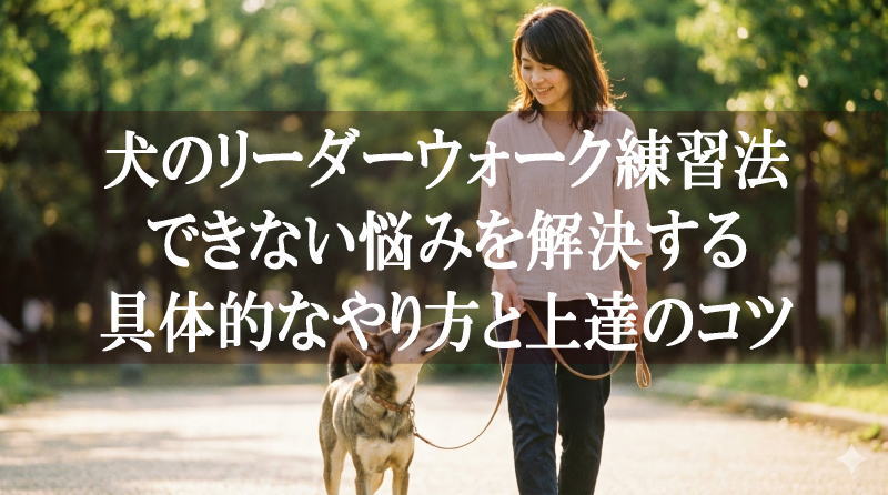 犬のリーダーウォーク練習法：できない悩みを解決する具体的なやり方と上達のコツ