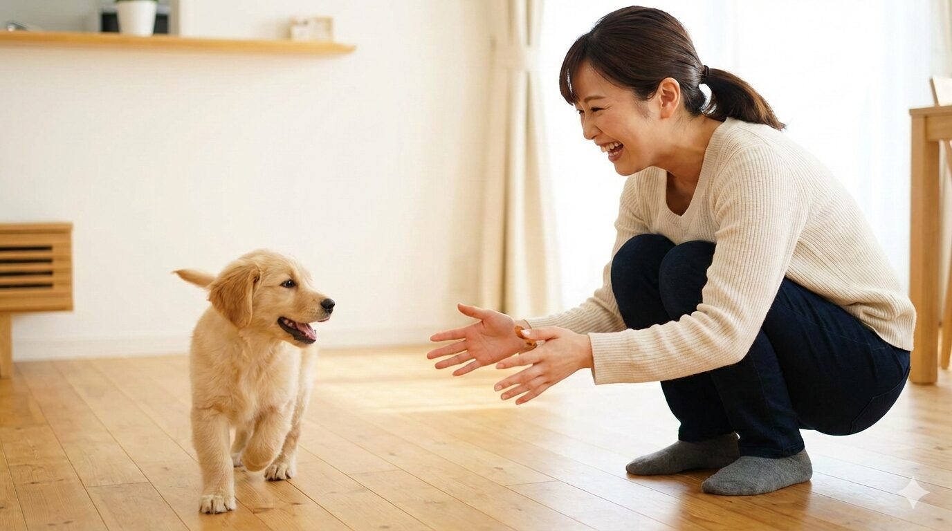 犬に「おいで」を教える方法・基本ステップ