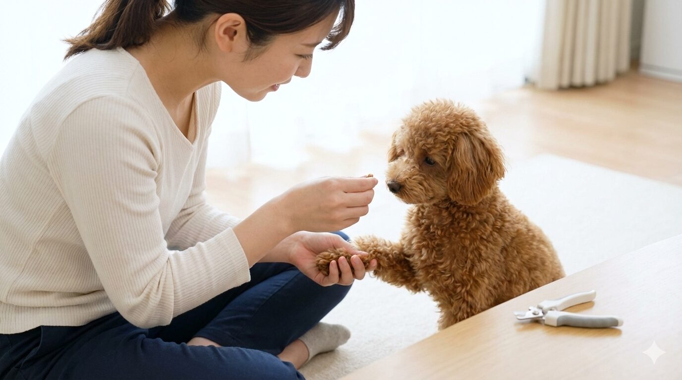 子犬の爪切りで暴れる問題を解決する方法