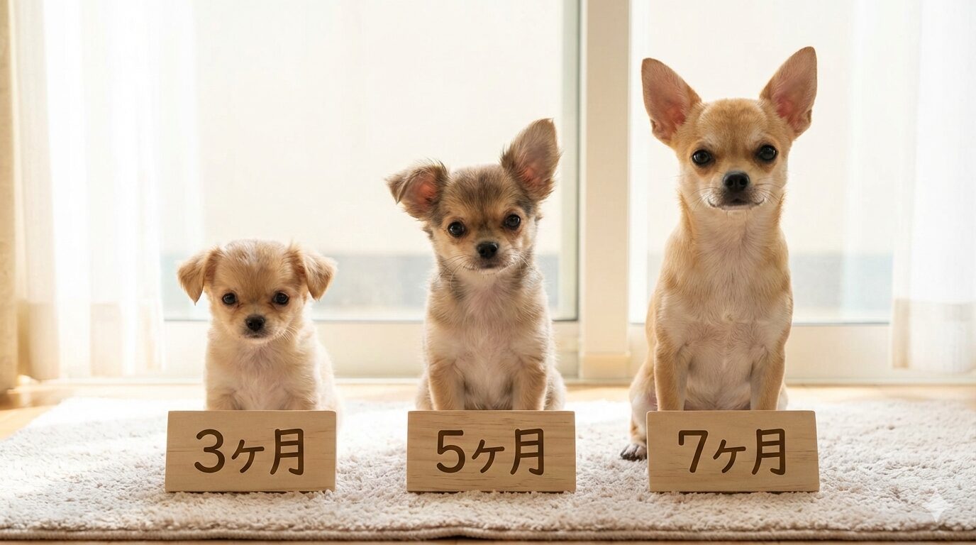 チワワの耳が立たない時期の目安