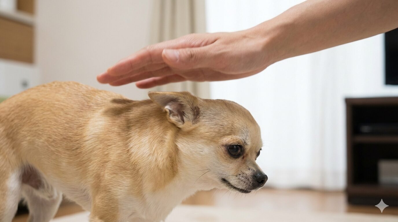 チワワが嫌がる撫で方・避けるべき場所