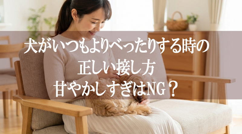 犬がいつもよりべったりする時の正しい接し方│甘やかしすぎはNG？