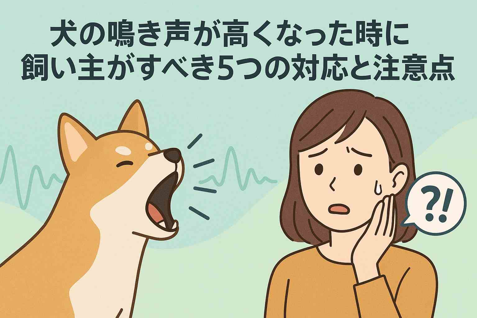 犬の鳴き声が高くなった時に飼い主がすべき5つの対応と注意点