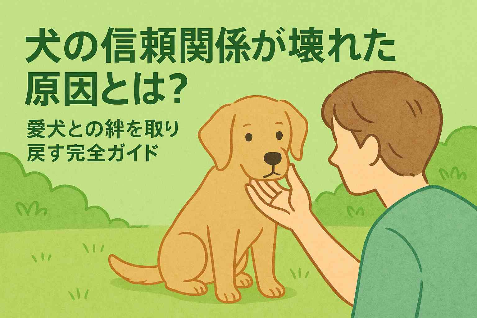 犬の信頼関係が壊れた原因とは？愛犬との絆を取り戻す完全ガイド
