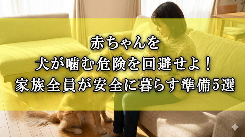 赤ちゃんを犬が噛む危険を回避せよ！家族全員が安全に暮らす準備5選