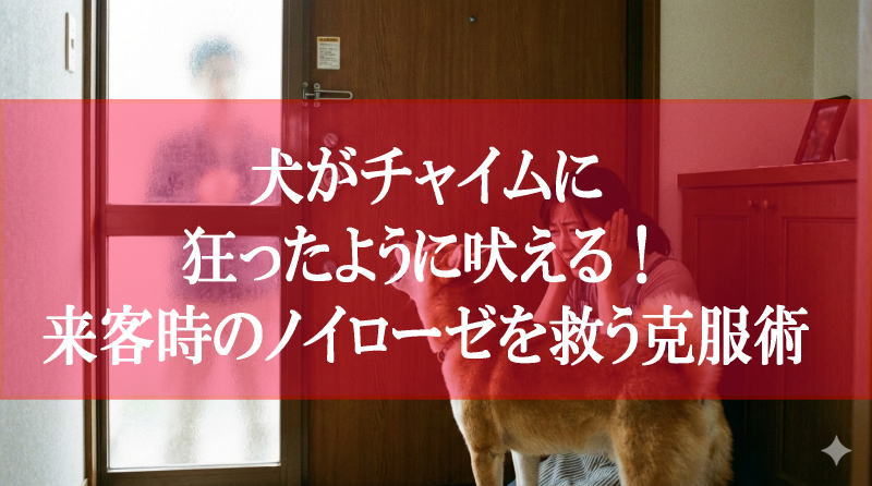 犬がチャイムに狂ったように吠える！来客時のノイローゼを救う克服術