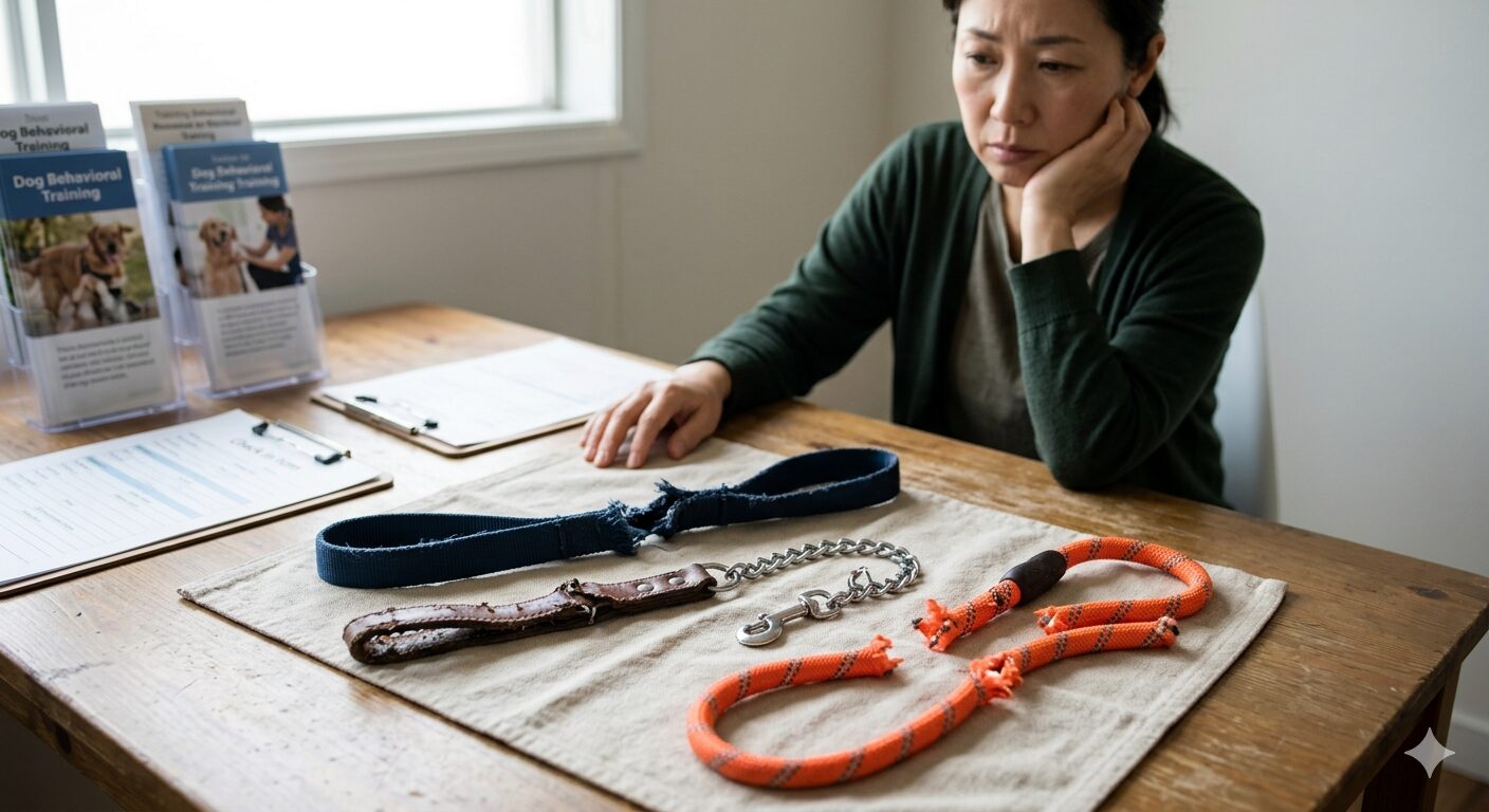 それでもリードを噛む・引きちぎる癖が治らないときの判断基準