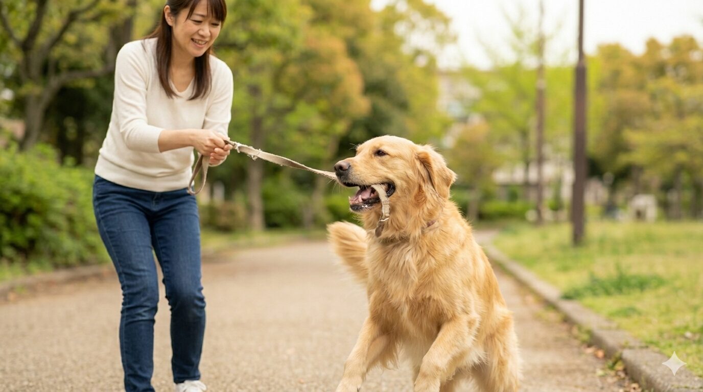 なぜ犬はリードを噛む・引きちぎろうとするのか