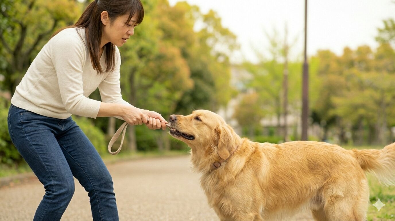 リードを引きちぎる犬への絶対NG対応