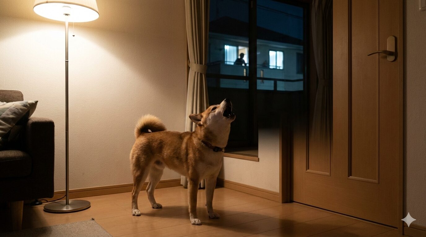 犬が夜泣きをして近所迷惑になる原因