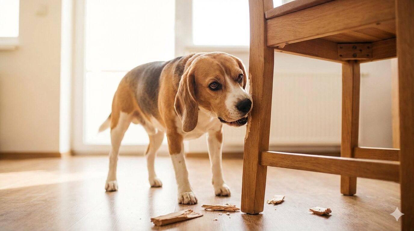 犬が留守番中に破壊行動や神経質な行動を見せる問題