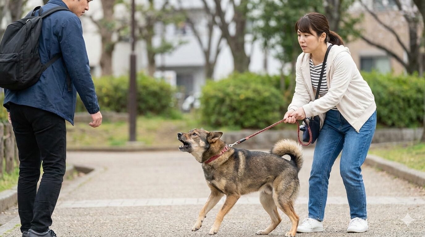 なぜ散歩中に他の人へ襲いかかろうとするのか