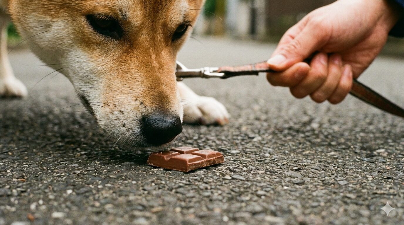 散歩での拾い食いへの執着が招く命の危険
