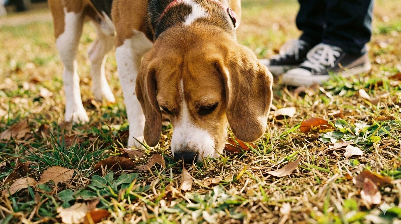 犬が散歩中に拾い食いに執着する原因