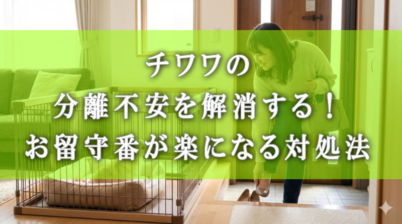 チワワの分離不安を解消する！お留守番が楽になる対処法