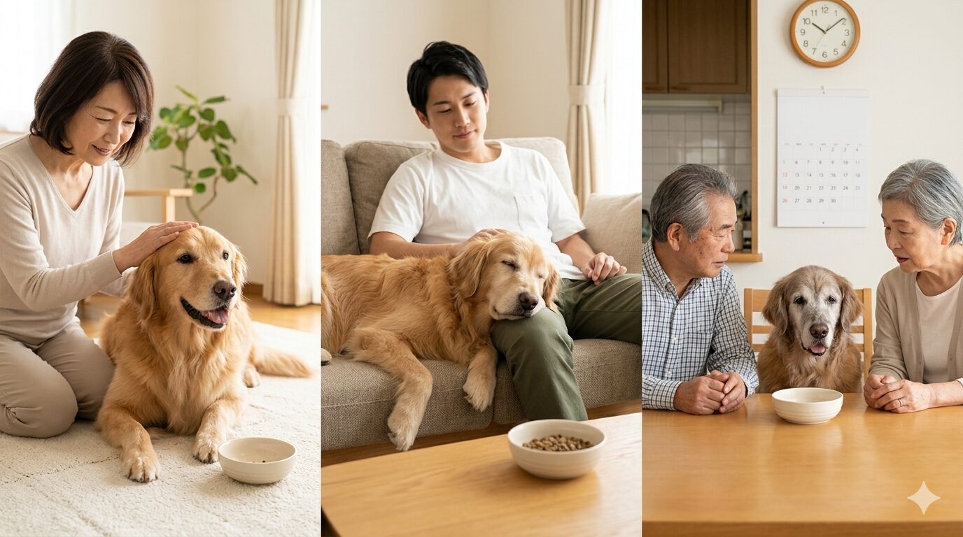 老犬に与えた場合の変化|年齢別の体験談と目安期間