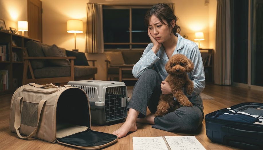 初めての犬 ペットホテル 練習に不安を感じる20代女性飼い主
